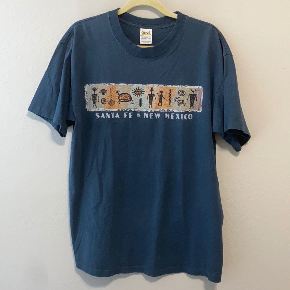 Vintage Santa Fe New Mexico Tribal Native American Tee Shirt